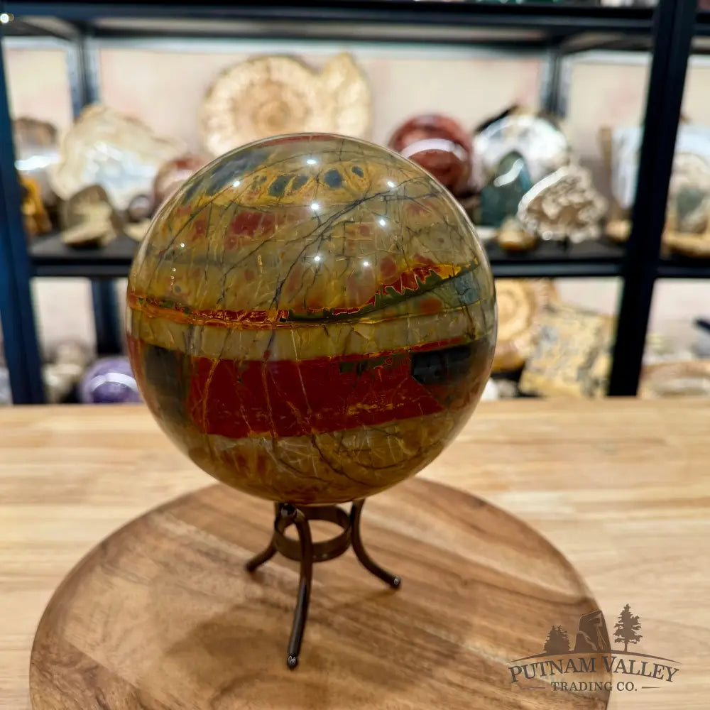Reserve Cherry Creek Jasper Sphere 6.31’’ | Red Creek Jasper - Sphere