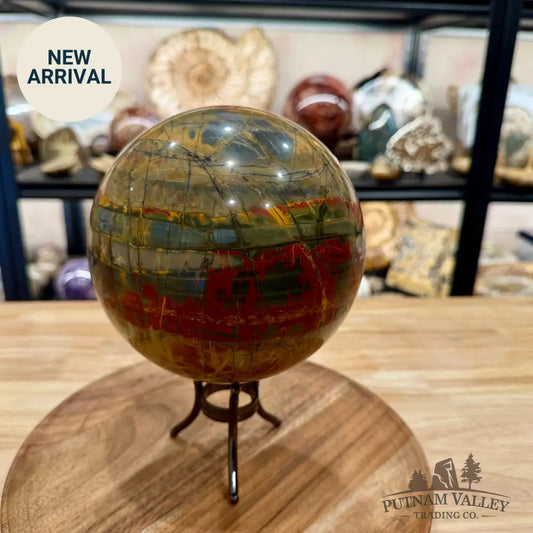 Reserve Cherry Creek Jasper Sphere 6.31’’ | Red Creek Jasper - Sphere