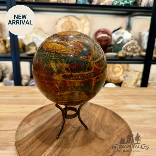 Reserve Cherry Creek Jasper Sphere 6.37’’ - Sphere