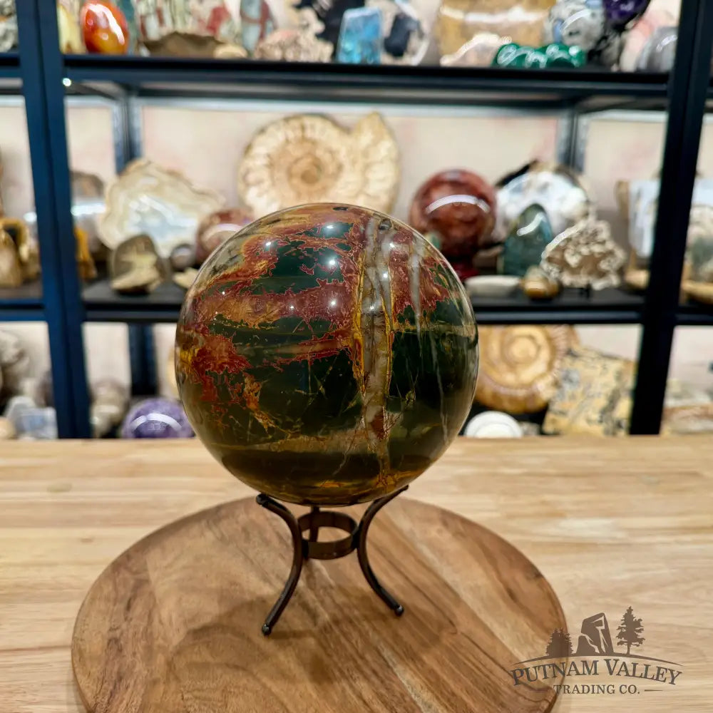Reserve Cherry Creek Jasper Sphere 6.37’’ - Sphere
