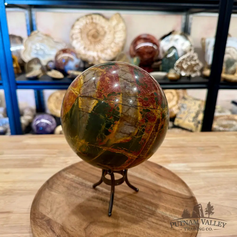 Reserve Cherry Creek Jasper Sphere 6.37’’ - Sphere