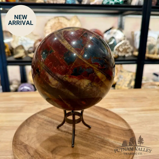 Reserve Cherry Creek Jasper Sphere 6.57’’ | Red Creek Jasper - Sphere