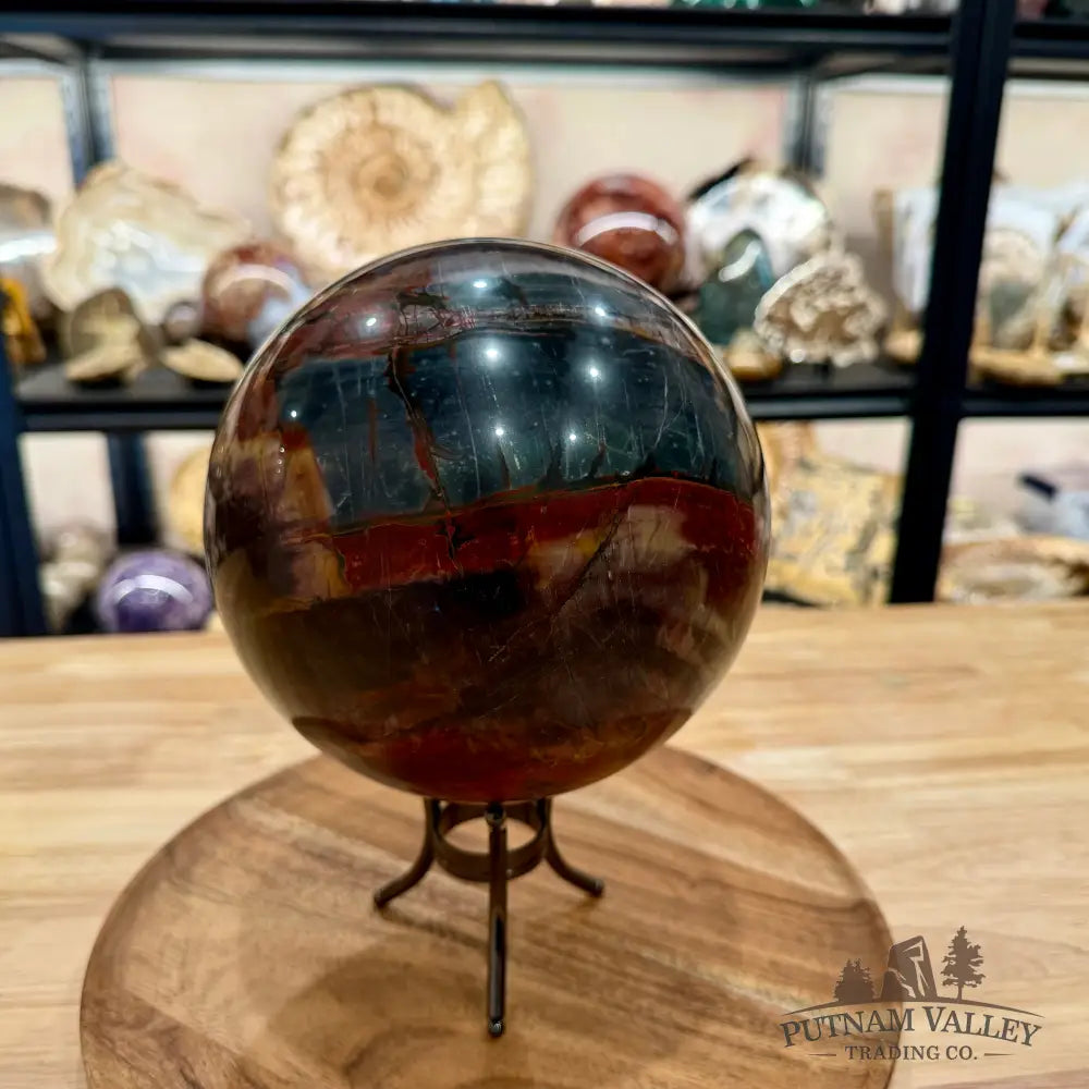 Reserve Cherry Creek Jasper Sphere 6.57’’ | Red Creek Jasper - Sphere