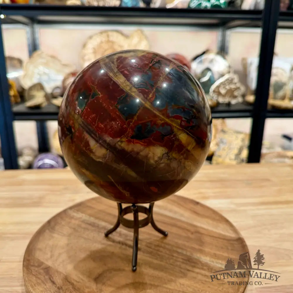 Reserve Cherry Creek Jasper Sphere 6.57’’ | Red Creek Jasper - Sphere