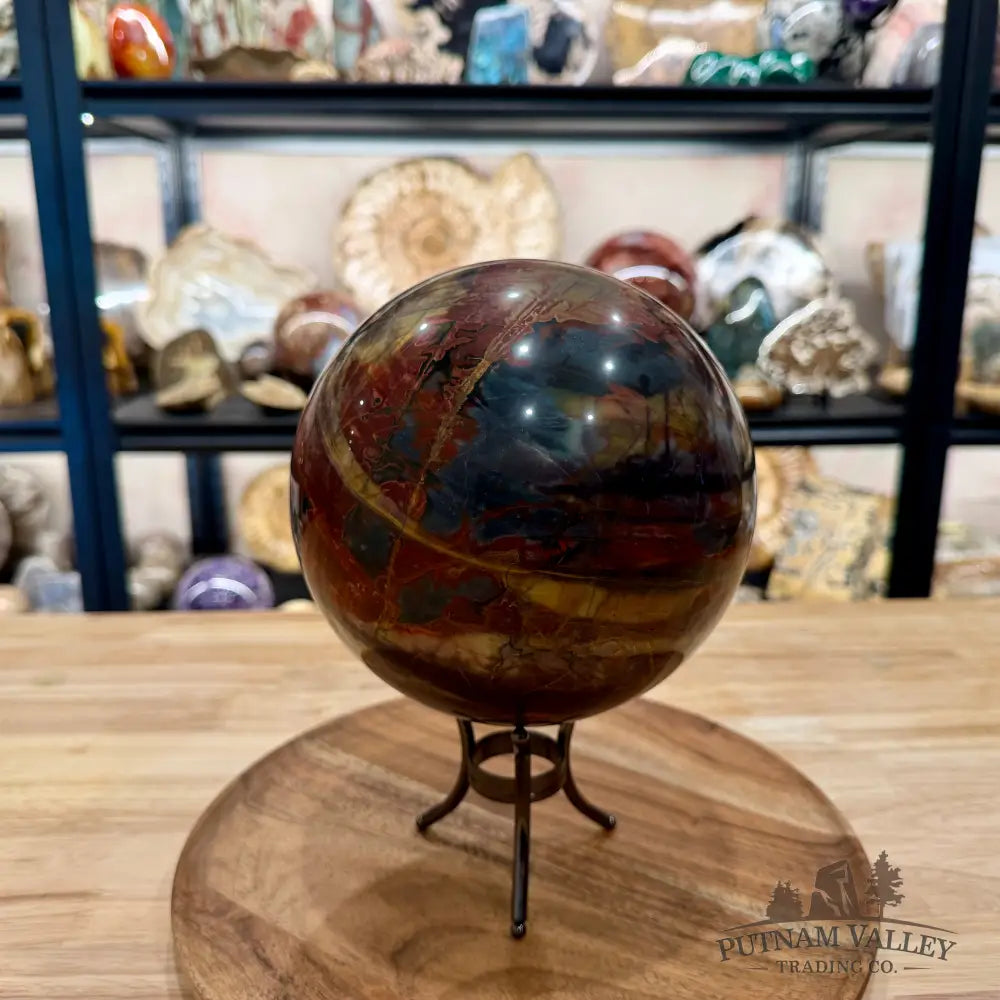Reserve Cherry Creek Jasper Sphere 6.57’’ | Red Creek Jasper - Sphere