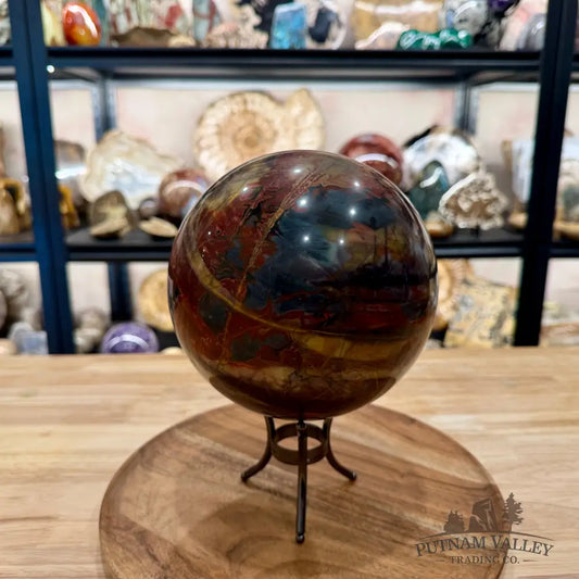 Reserve Cherry Creek Jasper Sphere 6.57’’ | Red Creek Jasper - Sphere