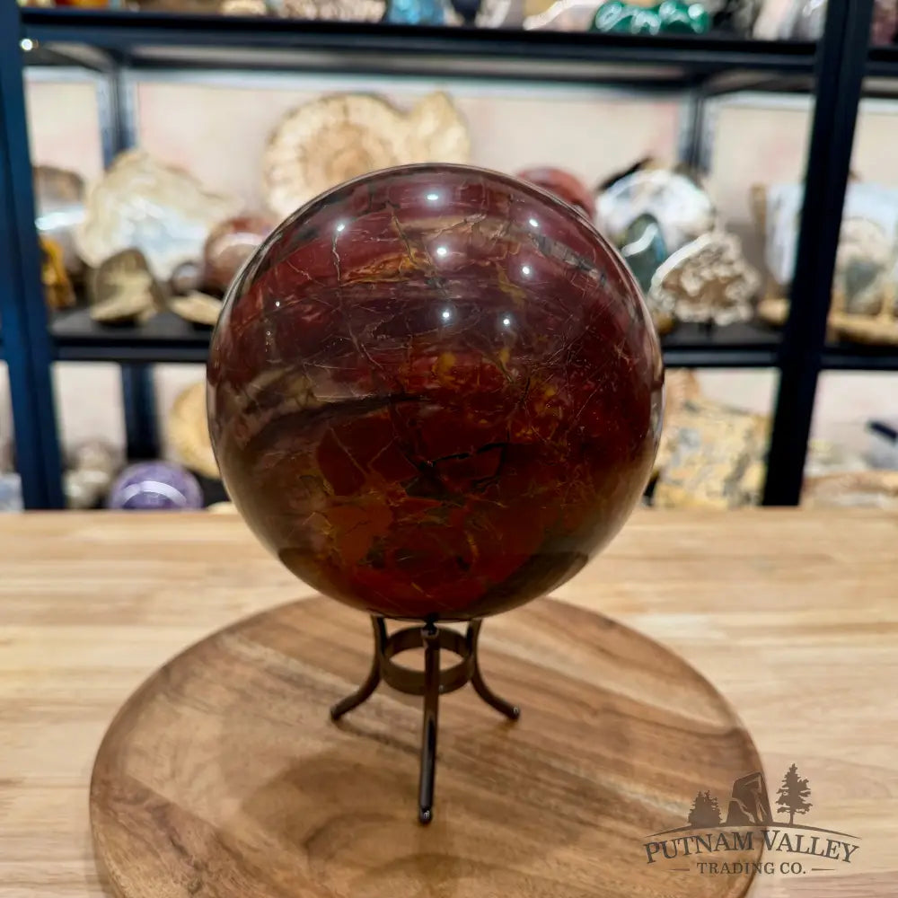 Reserve Cherry Creek Jasper Sphere 6.57’’ | Red Creek Jasper - Sphere