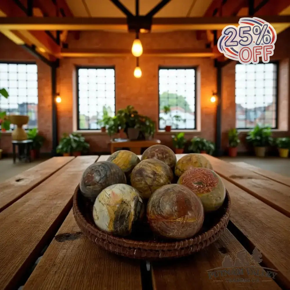 Reserve Cherry Creek Jasper Spheres - Putnam Valley Trading Co.