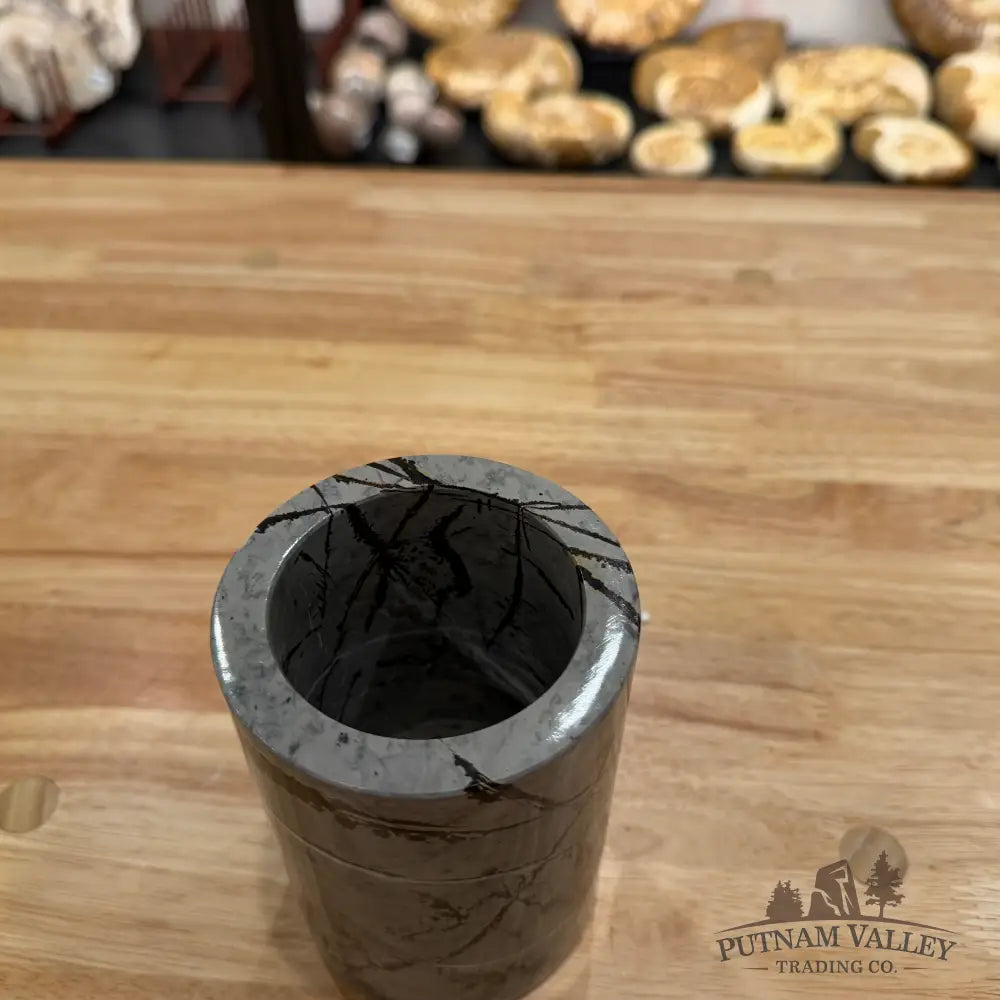 Reserve Chinese Painting Stone Pen Holder Vase