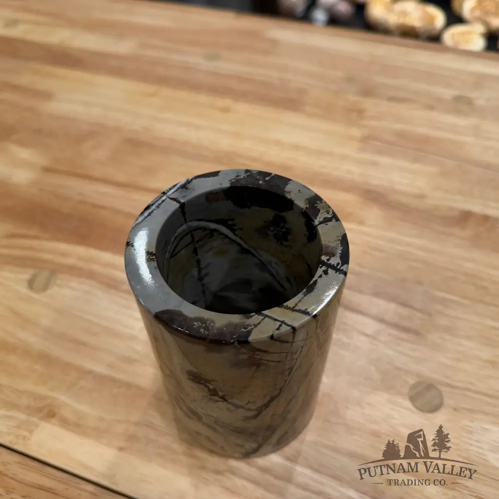 Reserve Chinese Painting Stone Pen Holder Vase