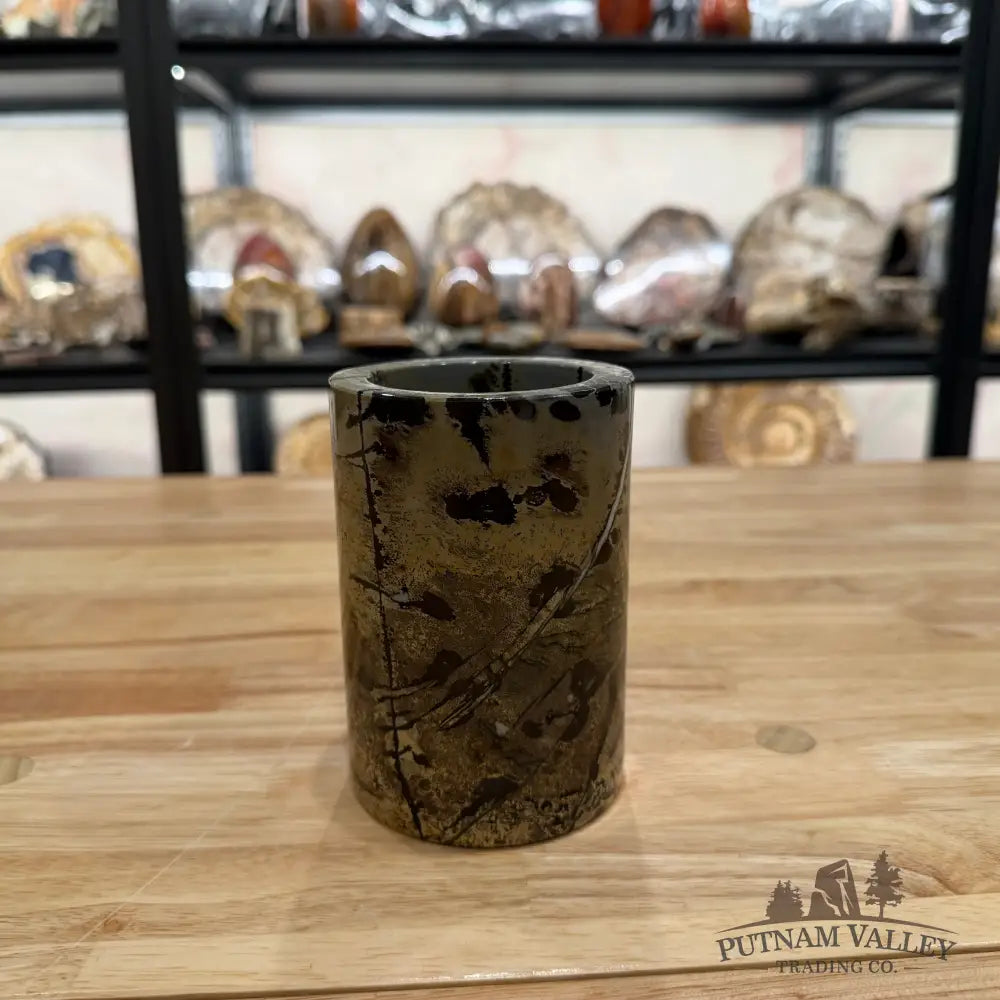 Reserve Chinese Painting Stone Pen Holder Vase