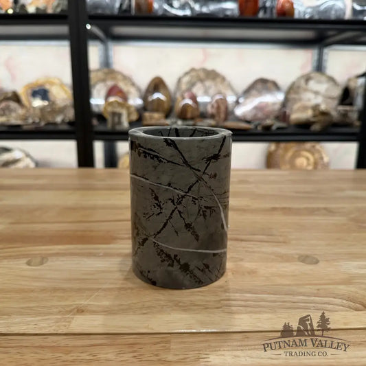 Reserve Chinese Painting Stone Pen Holder Vase