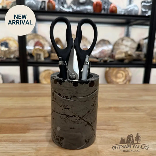 Reserve Chinese Painting Stone Pen Holder Vase