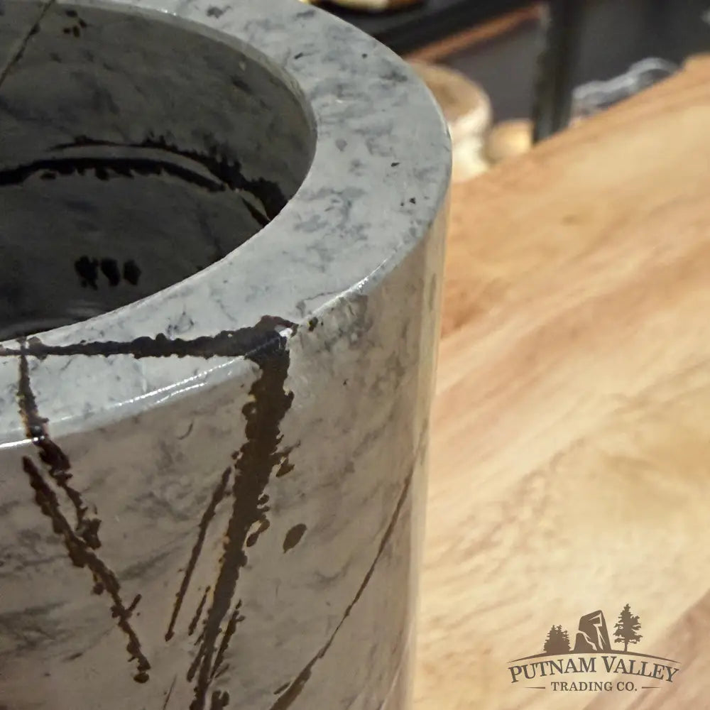 Reserve Chinese Painting Stone Pen Holder Vase