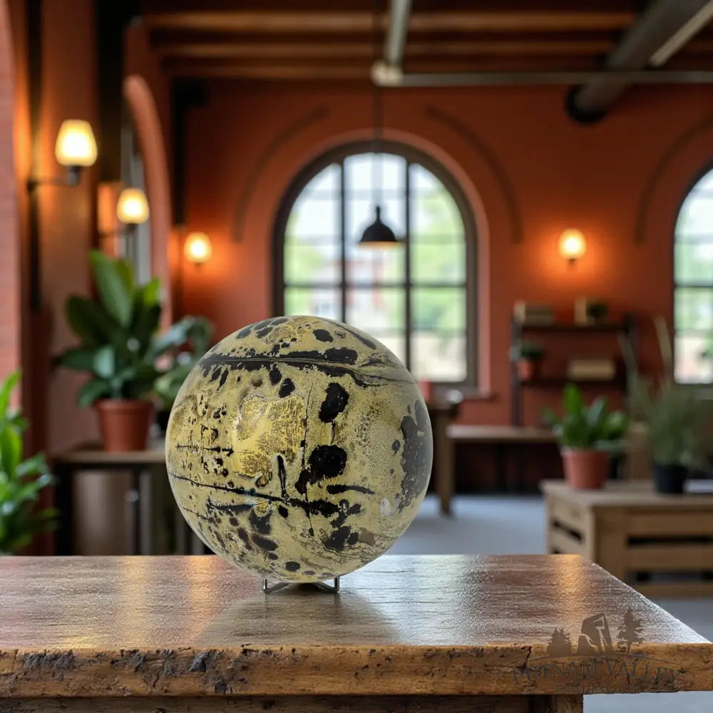 Chinese Painting Stone Sphere Sphere