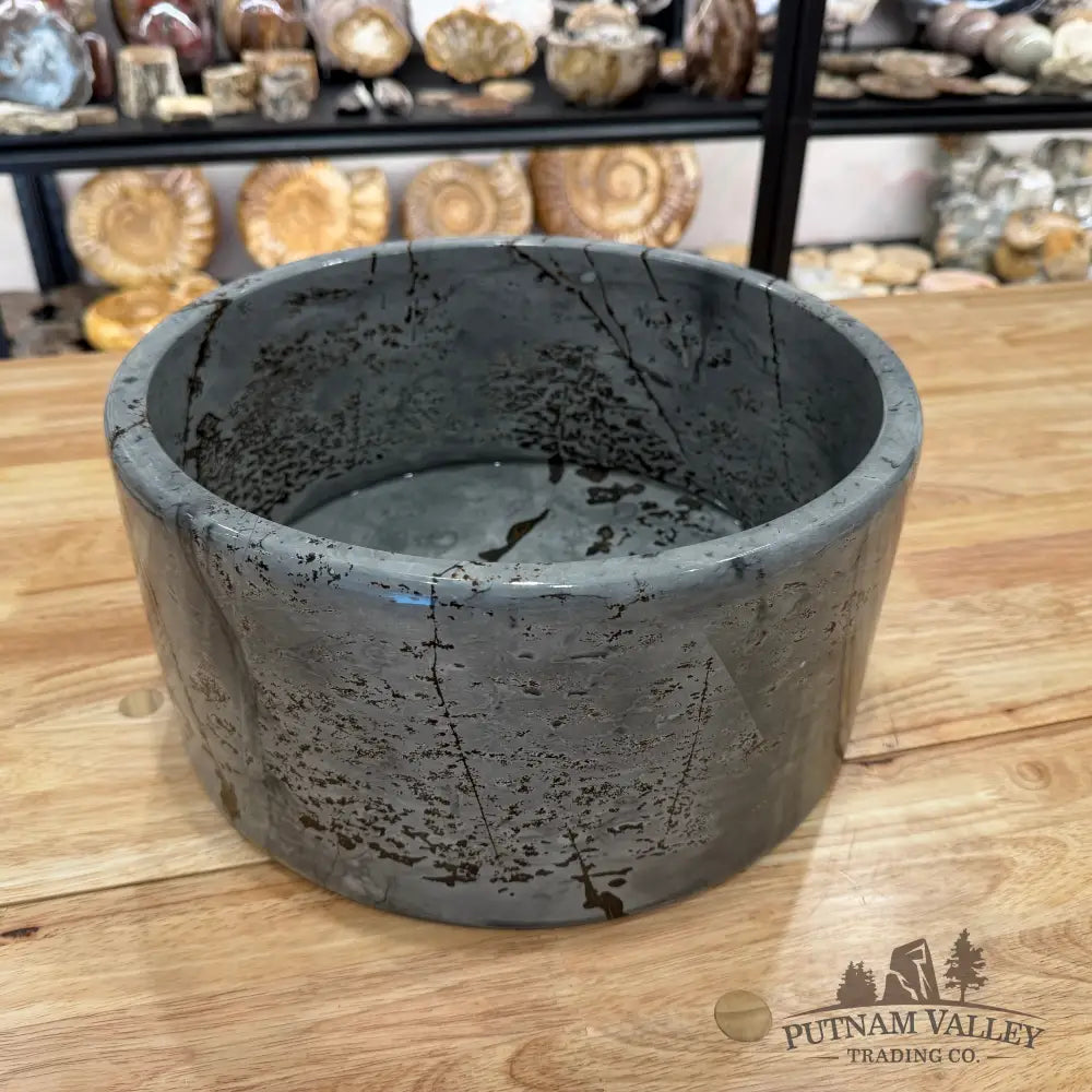 Reserve Chinese Painting Stone Statement Bowl Bowl