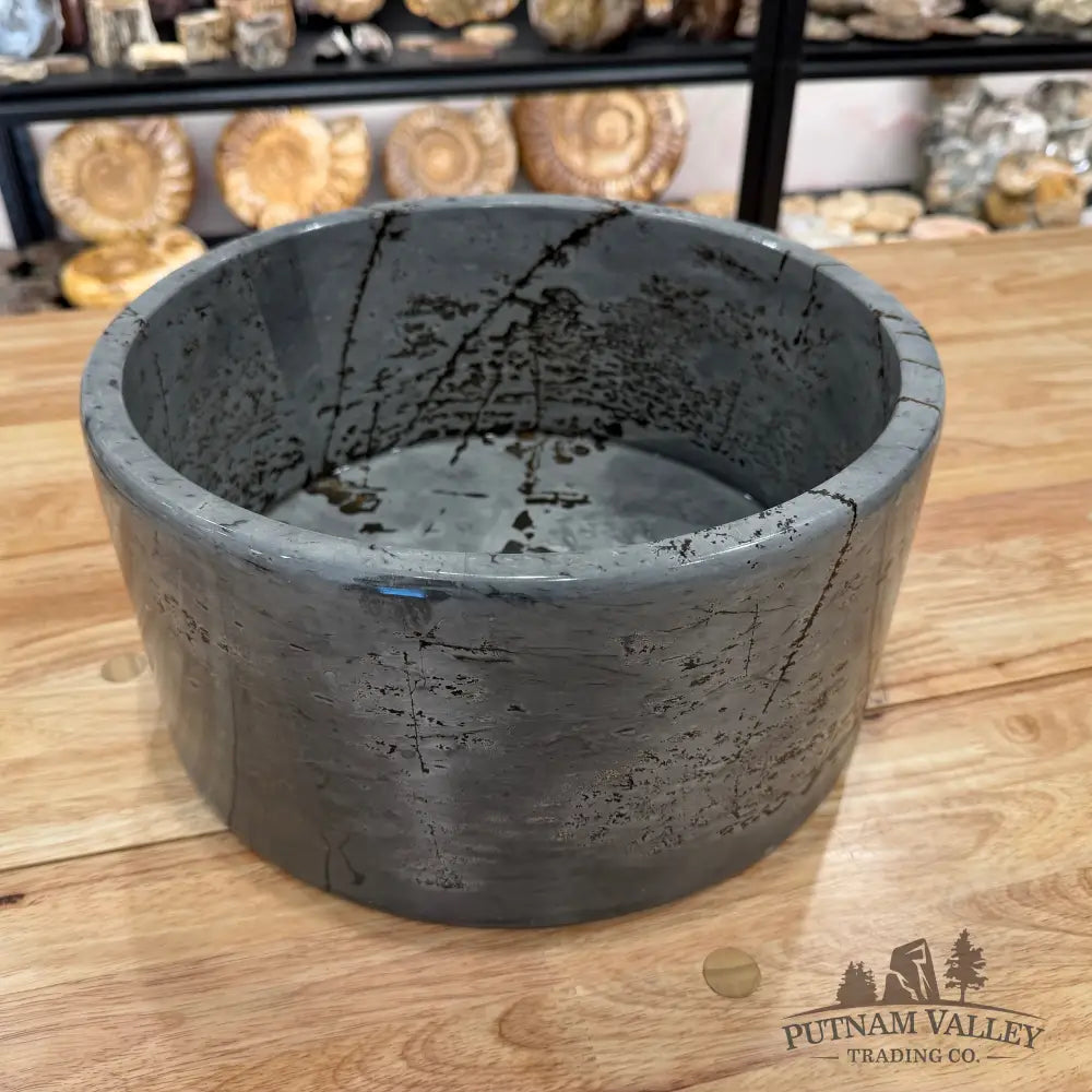 Reserve Chinese Painting Stone Statement Bowl Bowl