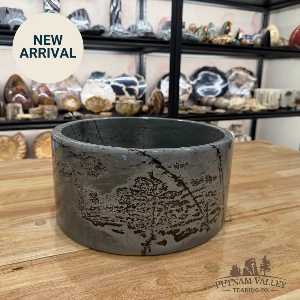 Reserve Chinese Painting Stone Statement Bowl Bowl