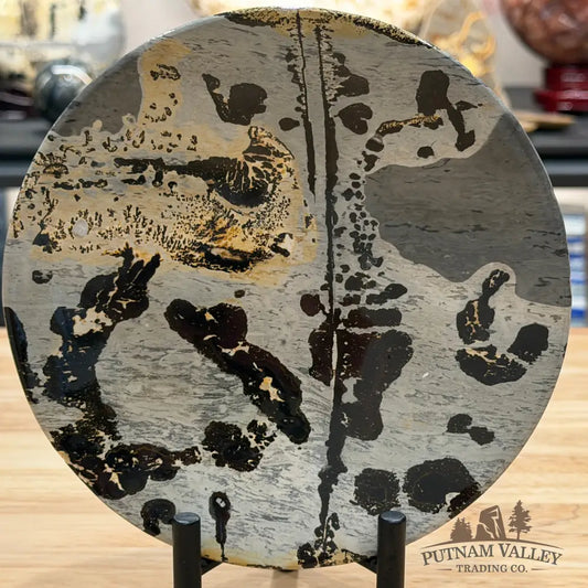 Reserve Chinese Picture Jasper Round Plate 7.11’’ - Plate