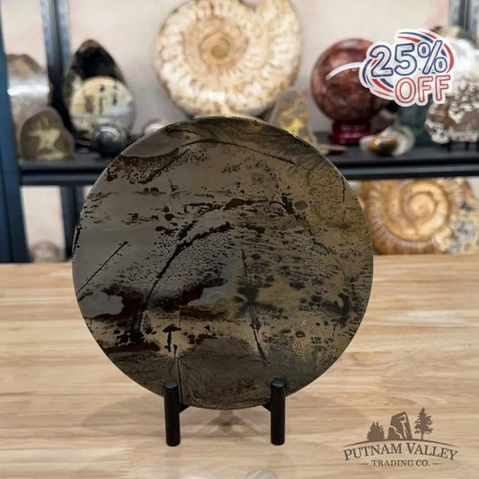 Reserve Chinese Picture Jasper Round Plate 7.12’’ - Plate
