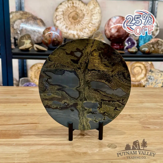 Reserve Chinese Picture Jasper Round Plate 7.71’’ - Plate