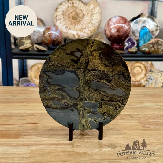 Reserve Chinese Picture Jasper Round Plate 7.71’’ - Plate