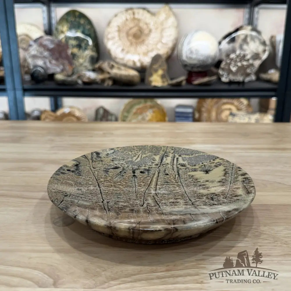 Reserve Chinese Picture Jasper Round Plate 7.82’’ - Plate