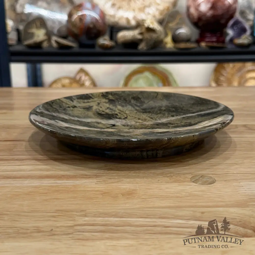 Reserve Chinese Picture Jasper Round Plate 8.2’’ - Plate