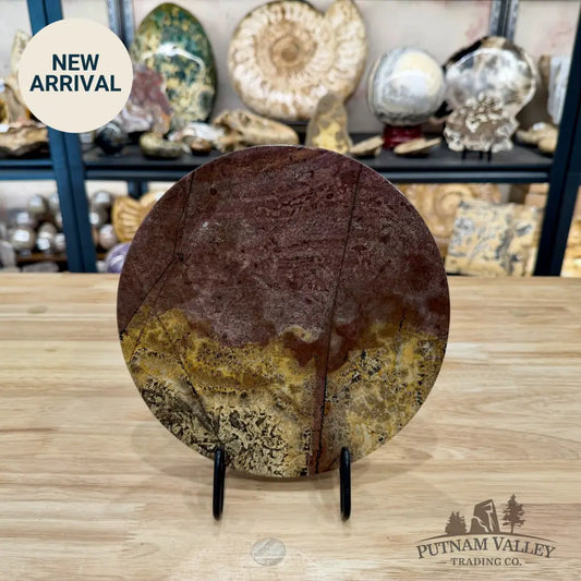 Reserve Chinese Picture Jasper Round Plate 8.24’’ - Plate