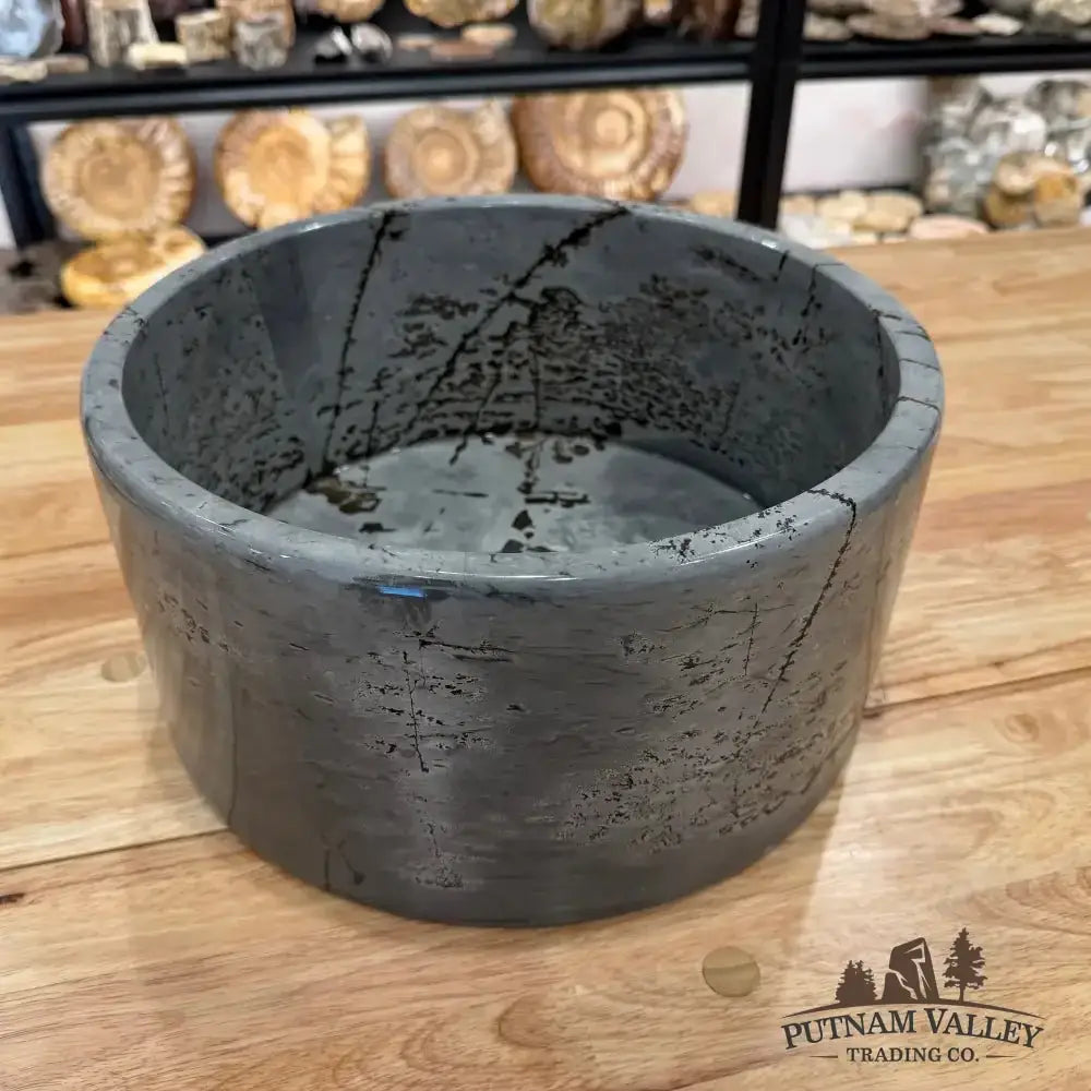 Reserve Chinese Painting Stone Statement Bowl - Putnam Valley Trading Co.