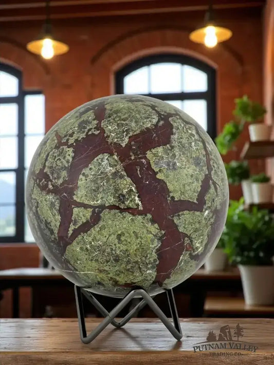 Reserve Dragon Bloodstone Sphere 5" - Putnam Valley Trading Co.