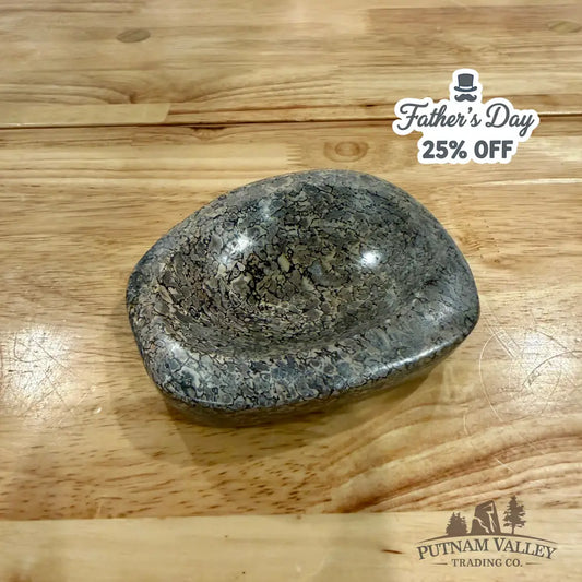 Reserve Fossilized Dinosaur Bone Bowl 3.67’’ - Accent