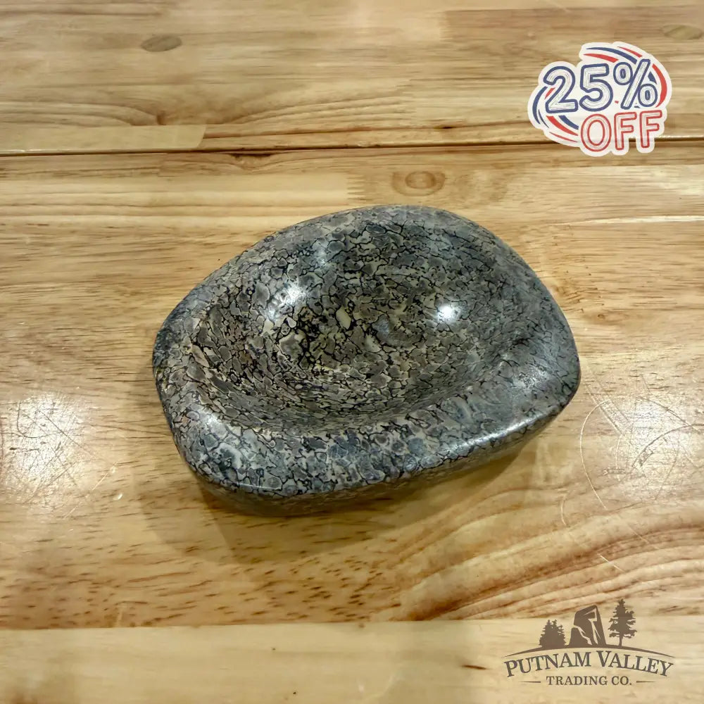 Reserve Fossilized Dinosaur Bone Bowl 3.67’’ - Accent