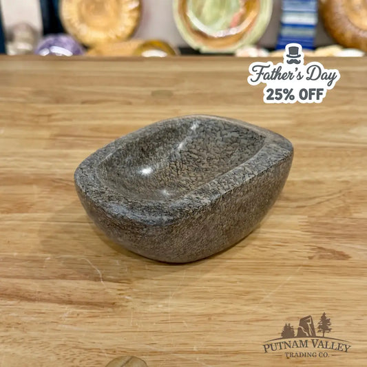 Reserve Fossilized Dinosaur Bone Bowl 4.8’’ - Fossil Bowl