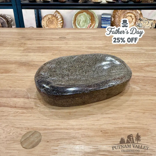 Reserve Fossilized Dinosaur Bone Bowl 5.48’’ - Fossil Bowl
