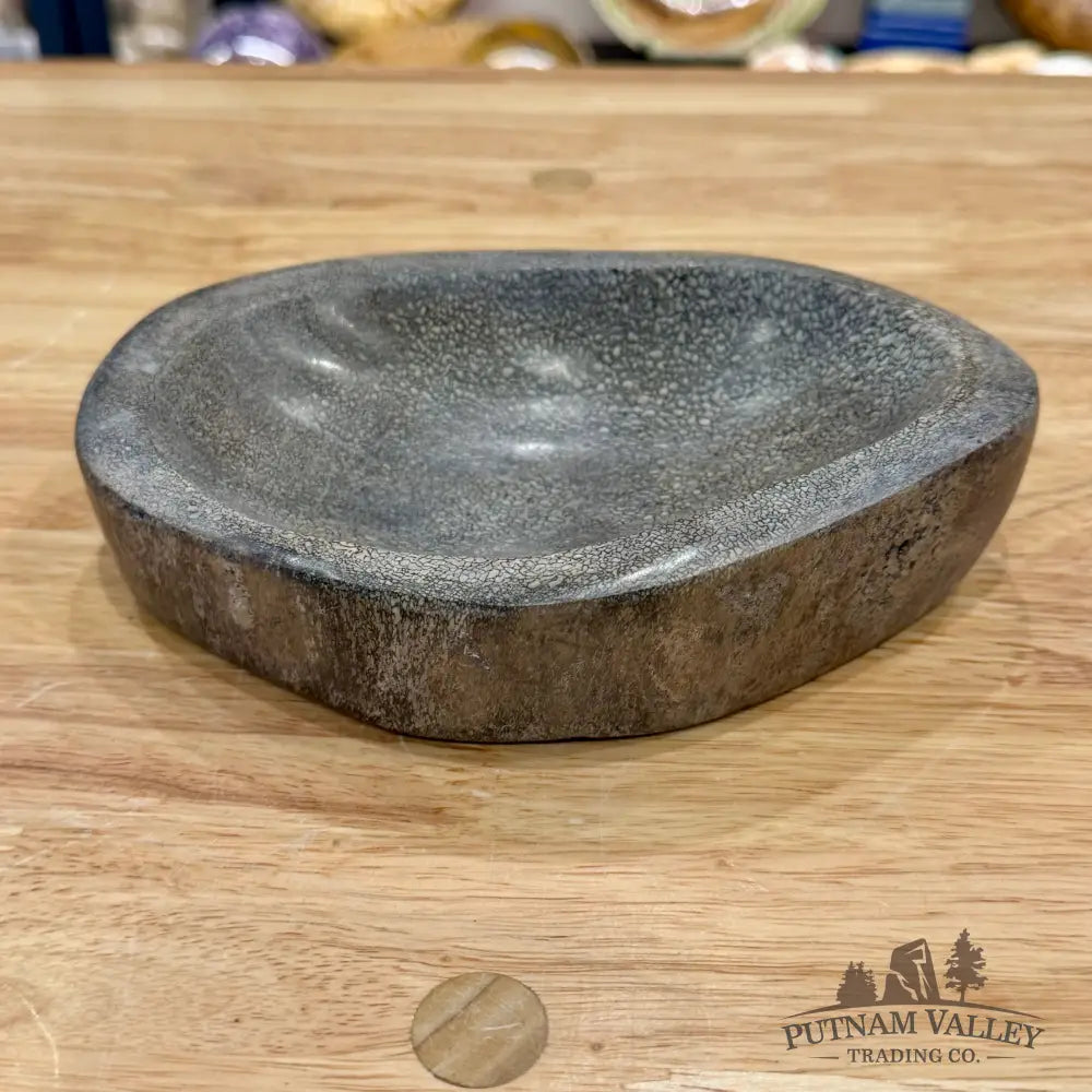 Reserve Fossilized Dinosaur Bone Bowl 7.1’’ - Accent