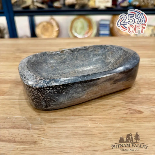 Reserve Fossilized Dinosaur Bone Bowl 7’’ - Accent
