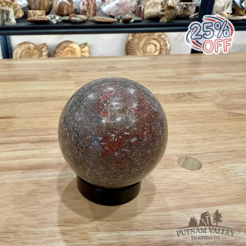 Reserve Fossilized Dinosaur Bone Sphere 2.86’’ Fossil Sphere