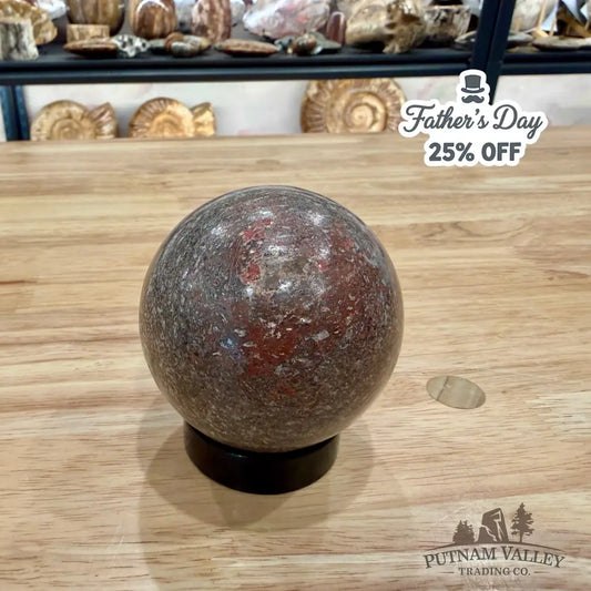 Reserve Fossilized Dinosaur Bone Sphere 2.86’’ Fossil Sphere