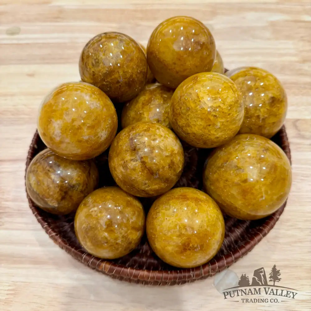 Reserve Golden Healer Quartz Spheres - Tumbled Stone