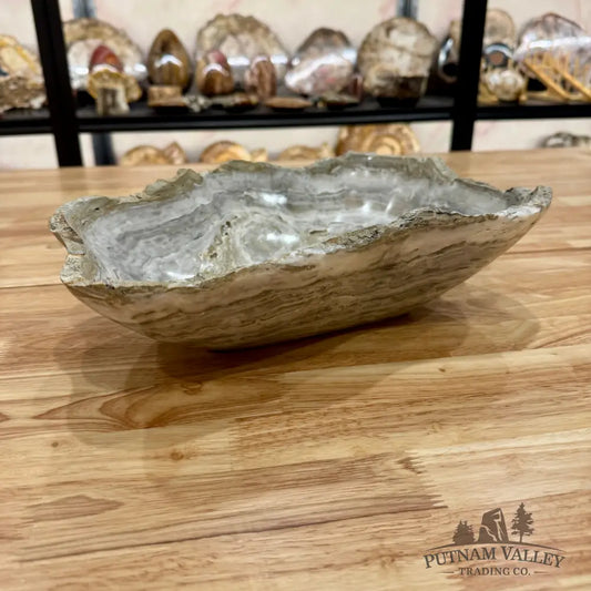 Reserve Gray Mexican Onyx Rustic Bowl Bowl