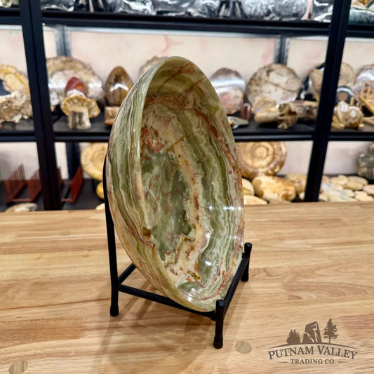 Reserve Green Banded Calcite Bowl 12’’ Bowl