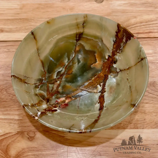 Reserve Green Banded Calcite Bowl 8’’ Bowl