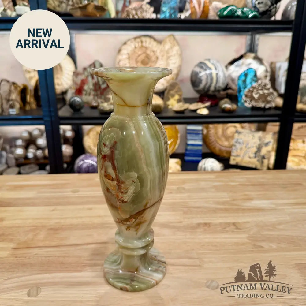 Reserve Green Banded Calcite Vase 2 - Vase
