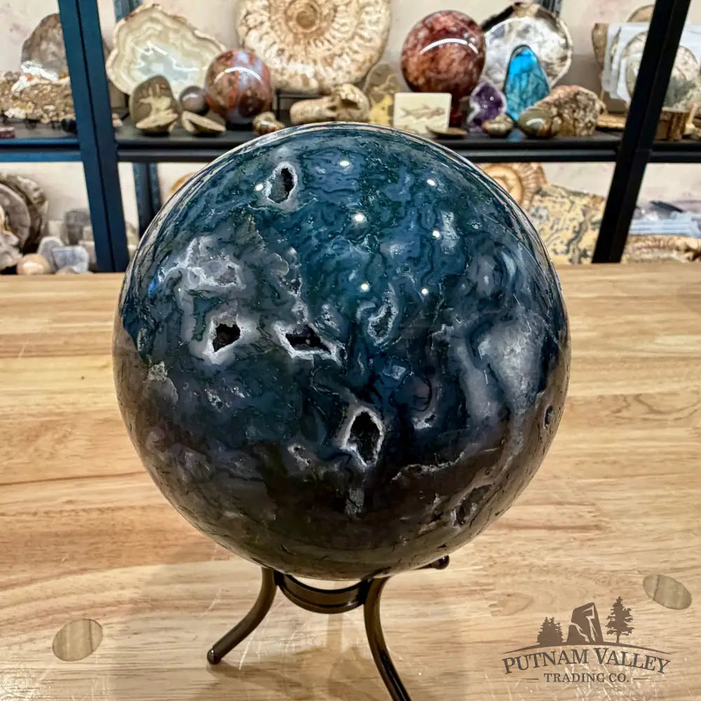 Reserve Green Moss Agate Sphere ?’ - Sphere
