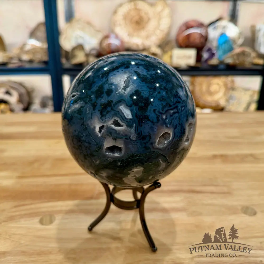Reserve Green Moss Agate Sphere ?’ - Sphere