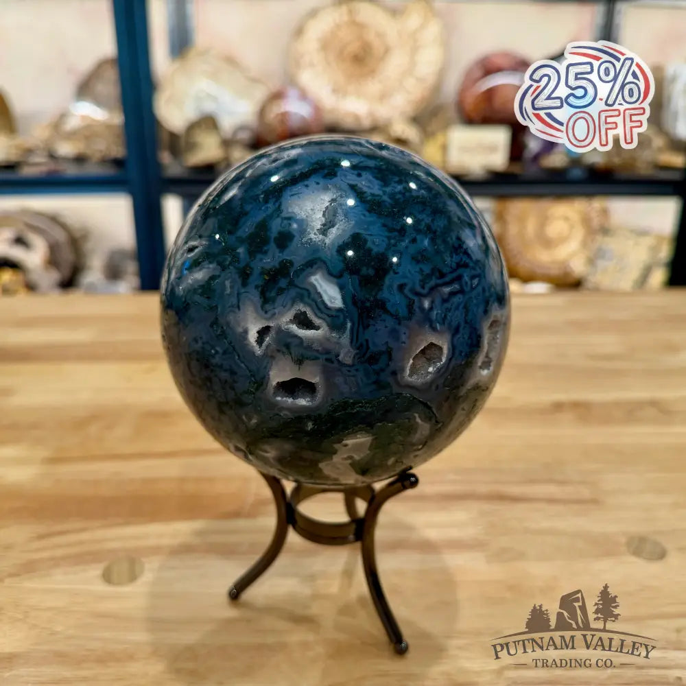 Reserve Green Moss Agate Sphere ?’ - Sphere