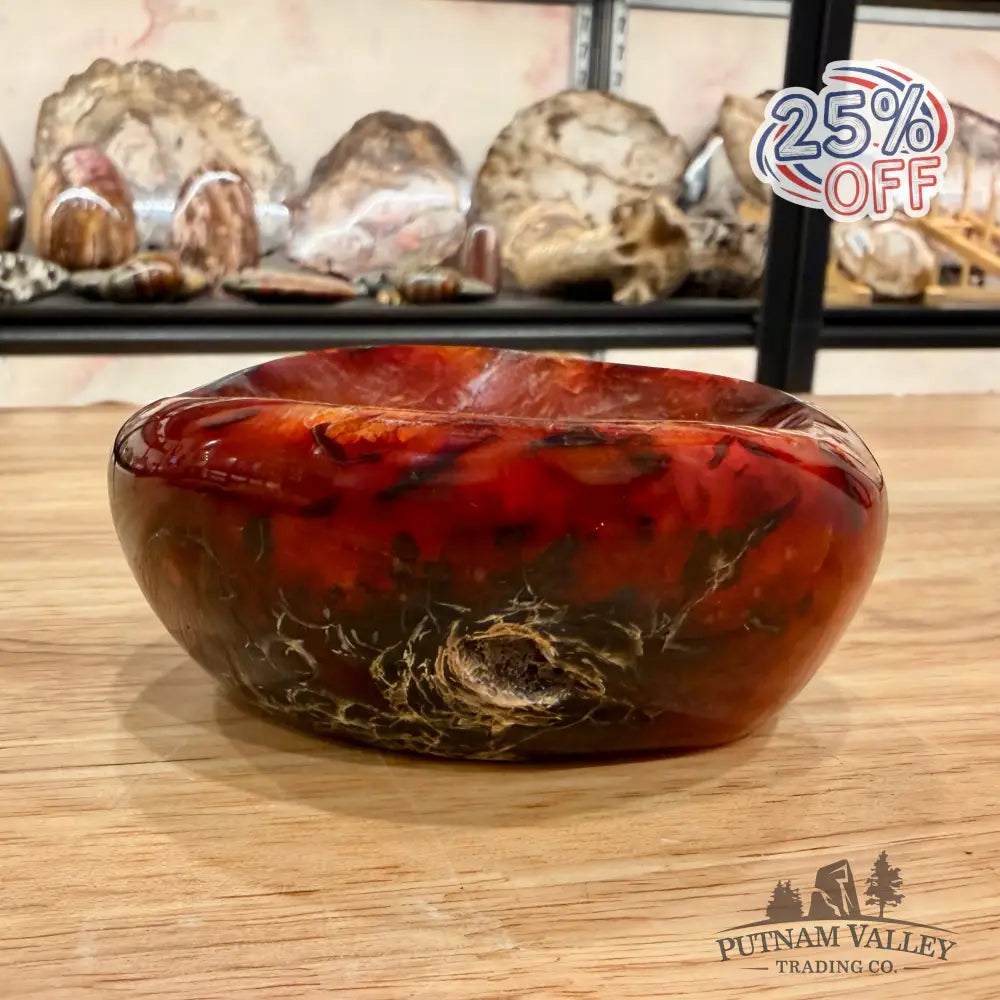 Reserve Handcrafted Carnelian Dish 3.79’’ Bowl