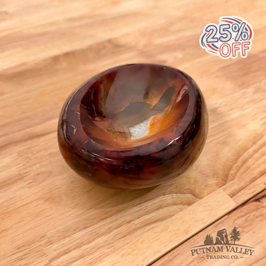 Reserve Handcrafted Carnelian Dish 4.46’’ Bowl