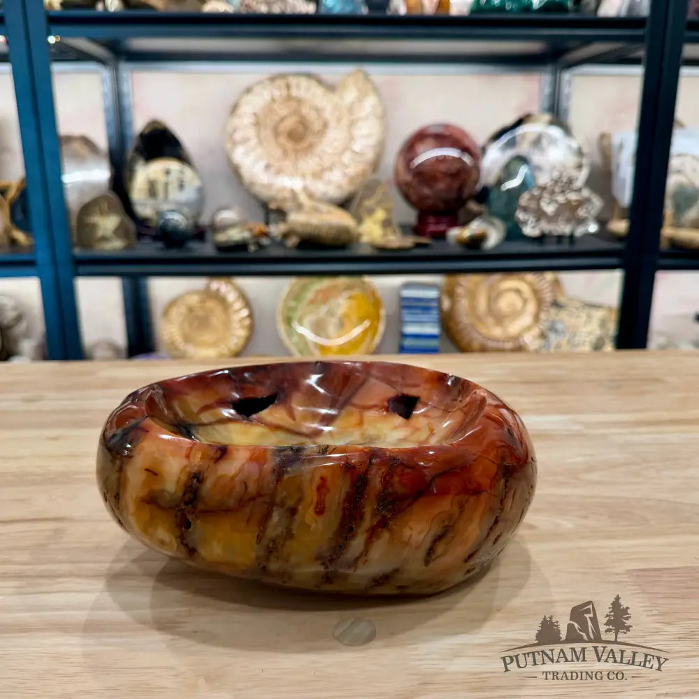 Reserve Handcrafted Carnelian Statement Bowl 8.58’’ | 9.6 lb - Bowl